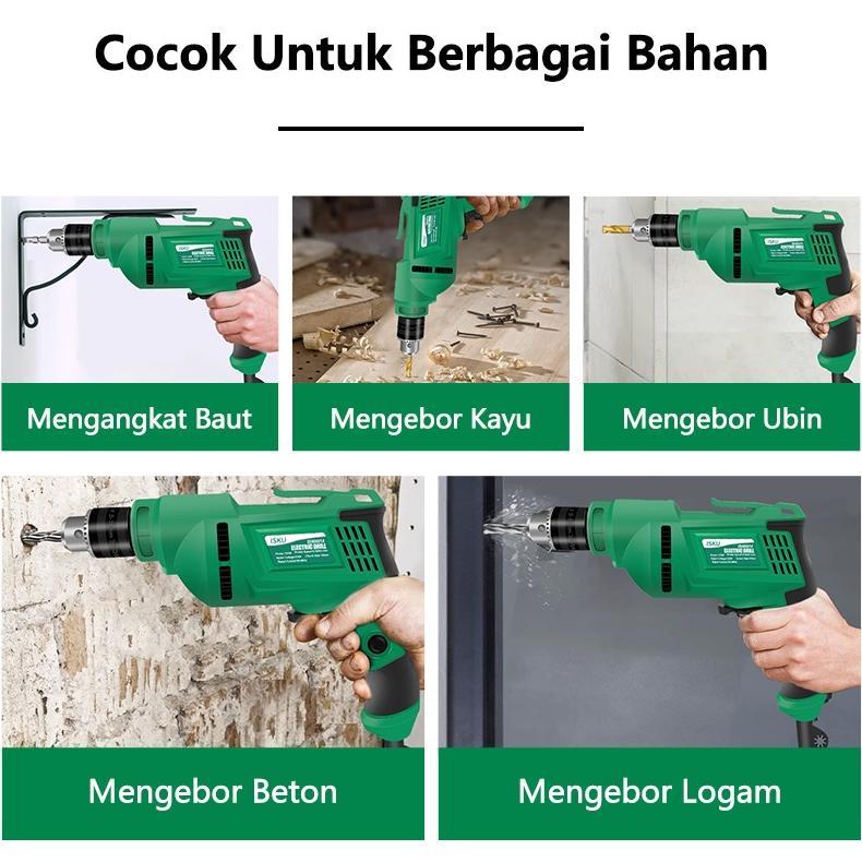 DISKON BISA COD[SET PERKAKAS KAYU ELEKTRIK] ISKU MESIN GERGAJI MULTIFUNGSI CIRCULAR SAW 7 ''/MESIN G
