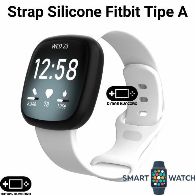 Strap Silicone Fitbit Tipe A Silicon Versa 3 4 Sense 1 2 Smartwatch murah
