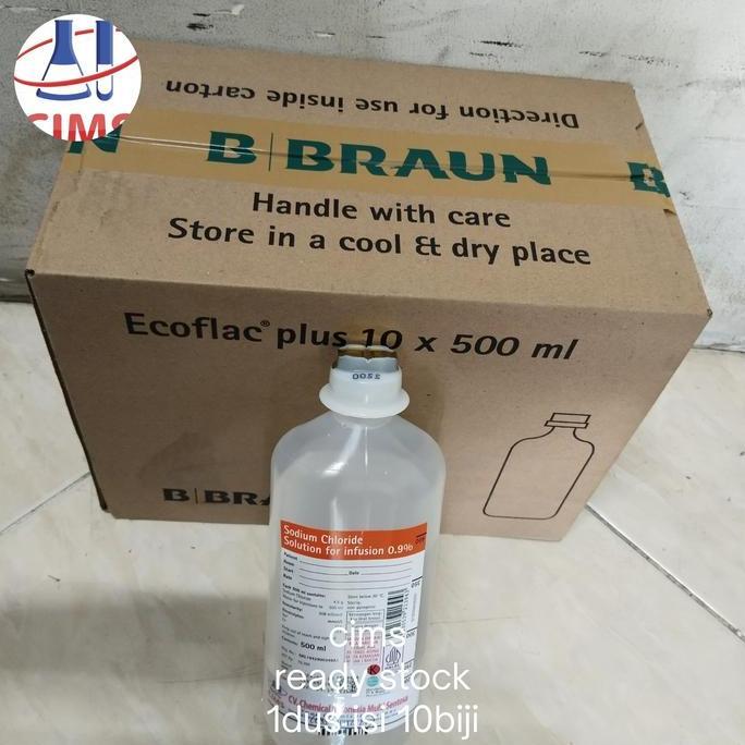 sodium chloride 0,9% - 500ml ready stock 1dus isi 10biji