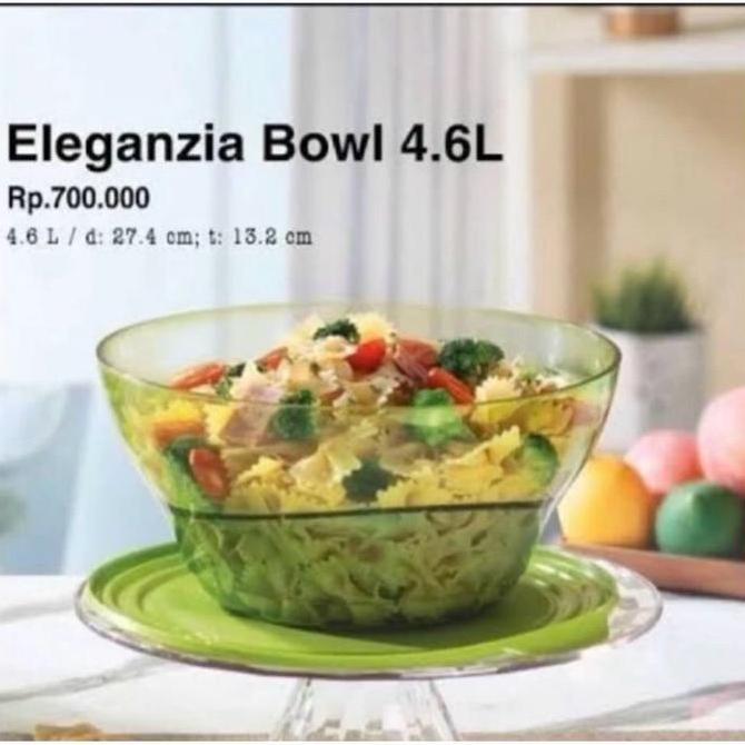 tupperware eleganzia bowl mangkuk crystal 4,5l Original