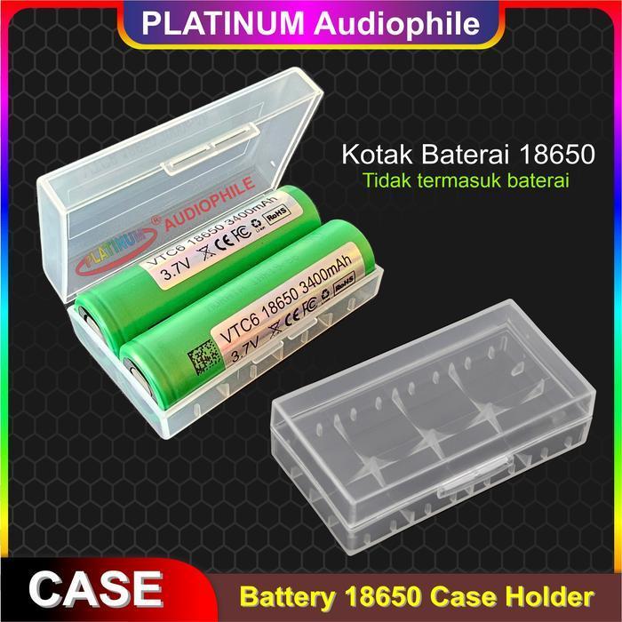 Baterai Case Kotak Batre 18650 2 Slot Battery Holder Casing 2S