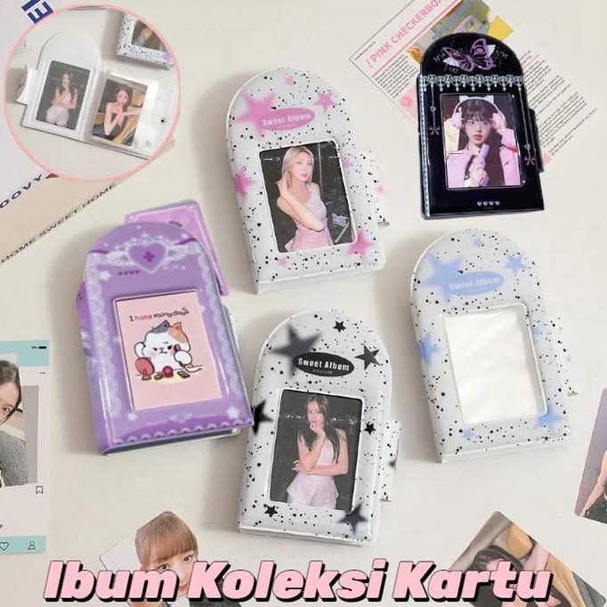 MIZIXSTORE Album Koleksi Kartu Album Polaroid Mudah Untuk Anak Perempuan/Buku Penyimpanan Kartu Keci