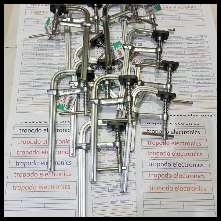 TERBARU CATOK CLAMP F STEEL WIPRO PANJANG 20 CM
