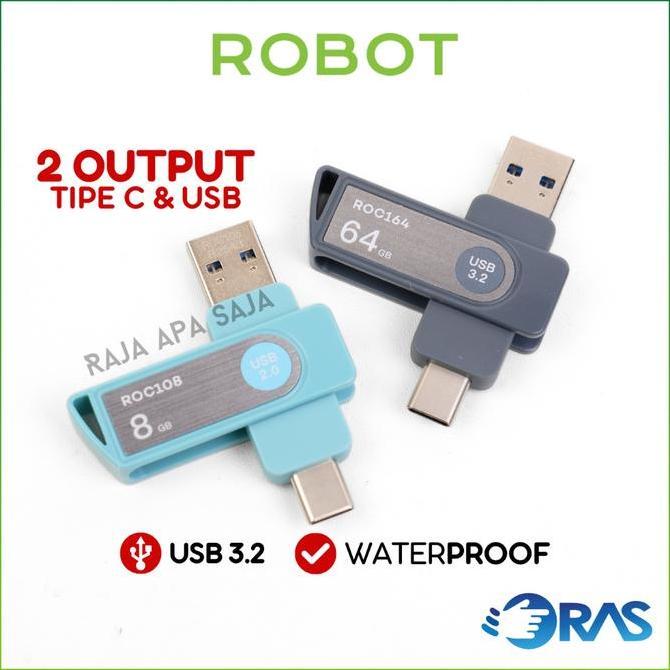 Flashdisk OTG USB Tipe C 2in1 Dual Output 64GB 32GB 16GB 8GB Flash Drive Disk Flesdis Flasdis FD Kom