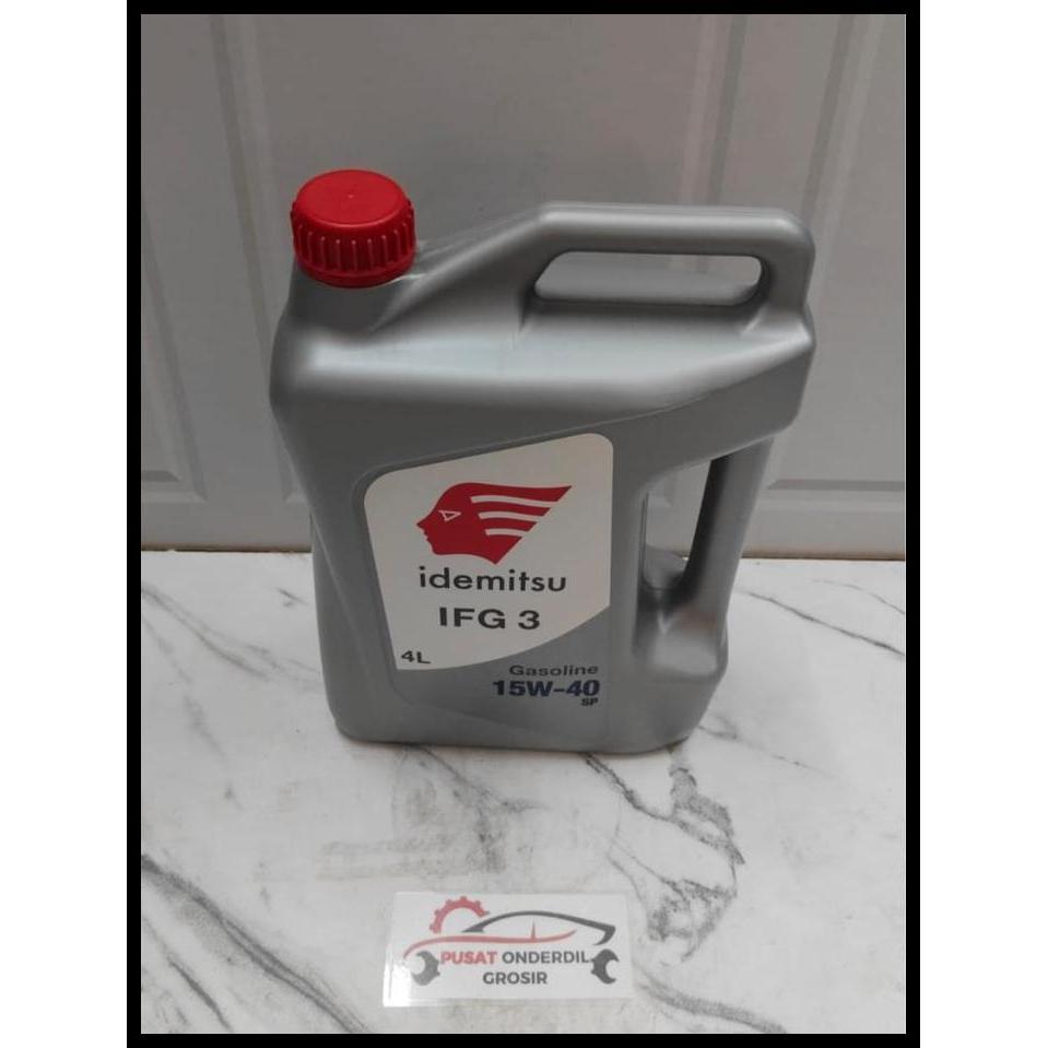DISKON OLI MESIN MOBIL GASOLINE BENSIN IDEMITSU IFG 3 15W-40 SP 4 LITER