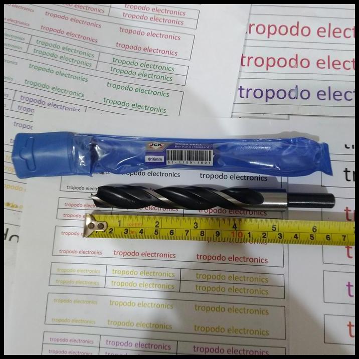 DISKON MATA BOR KAYU UKURAN 16MM PANJANG 160MM MERK JCK 