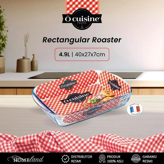 Ocuisine Roaster / Loyang Kaca Persegi Oval