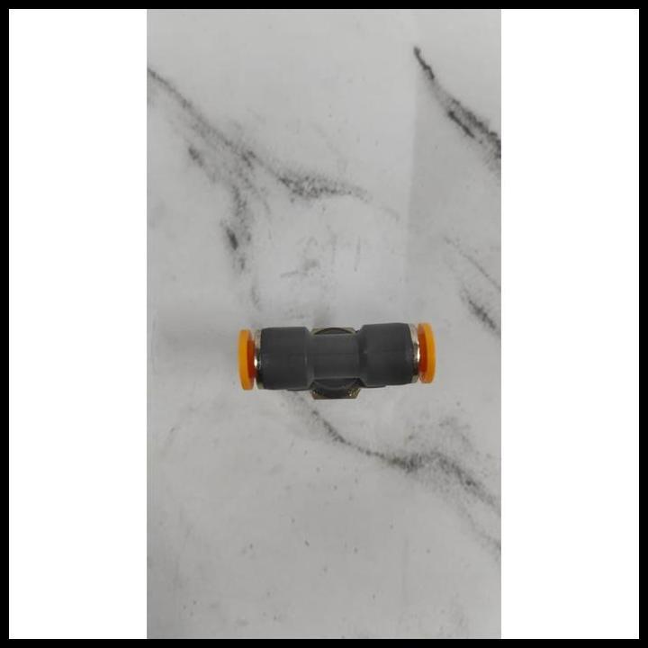 TERBARU NEPEL ANGIN FITTING PNEUMATIC TEE T CABANG 3 6MM DRAT 3/8 INCI 