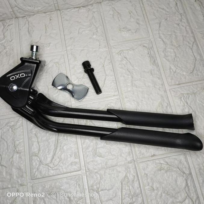 Jagang Tengah Kaki 2 OXO Alloy Adjustable Standar Bike Stand Untuk Sepeda Lipat Seli Folding Bike BM