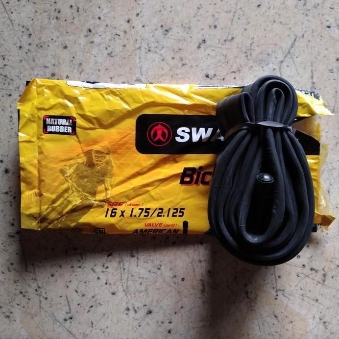 ban dalam sepeda 16 x 1.75 1.95 2.125 swallow deli tire pentil besar av 32mm