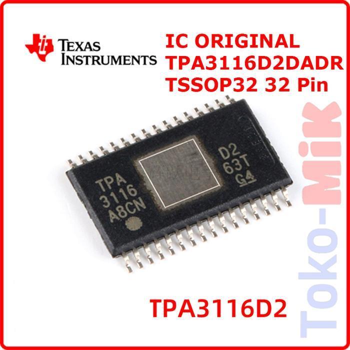 IC TPA3116 TPA3116D2 TPA3116D2DADR 100W 2x50W Stereo Mono Power Amplifier Class-D
