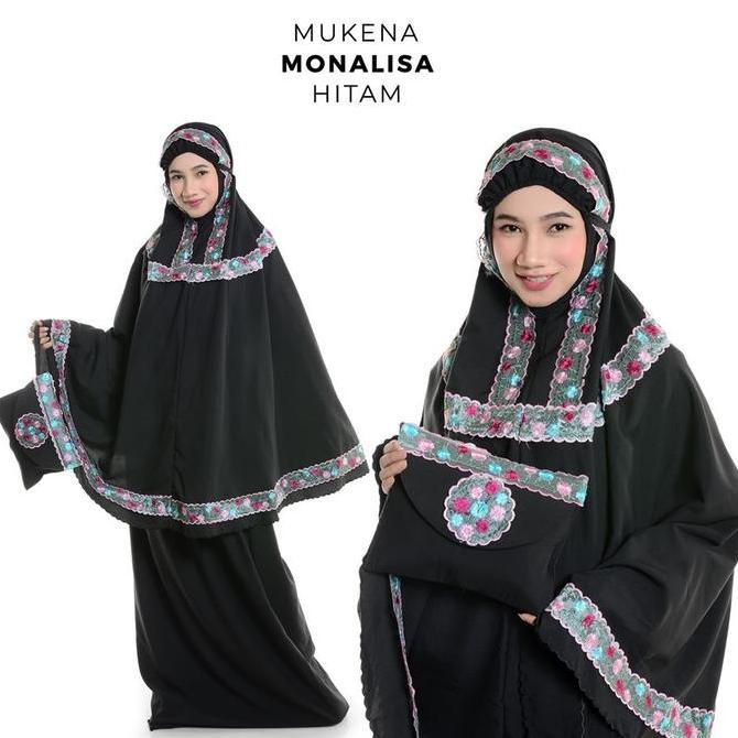 MUKENA DEWASA MONALISA HITAM