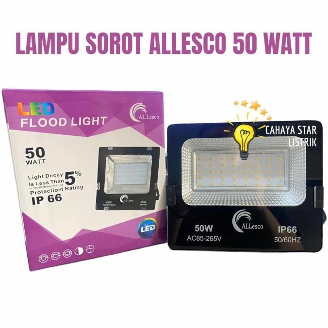 Allthebest EMICO LAMPU SOROT LED 50WATT / FLOODLIGHT OUTDOOR LAPANGAN