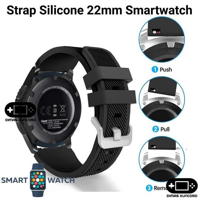 Ready Strap Silicone 22mm Silikon Eggel Tempo 3 Pro Style Valor Neo Tali Jam