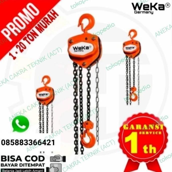 Chain Block/Takel 3 Ton x 15 Meter WEKA GERMANY