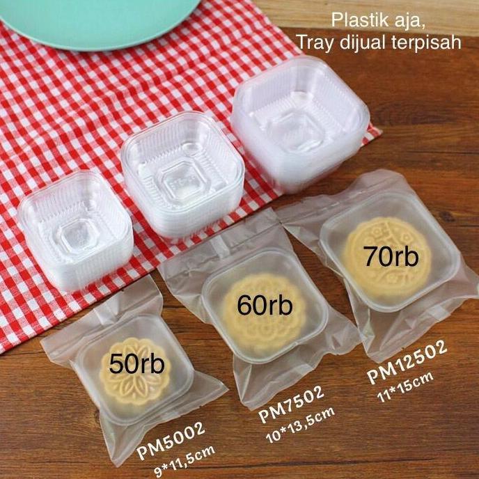 Plastik Kue Mooncake Polos Transparent Doff PM12502