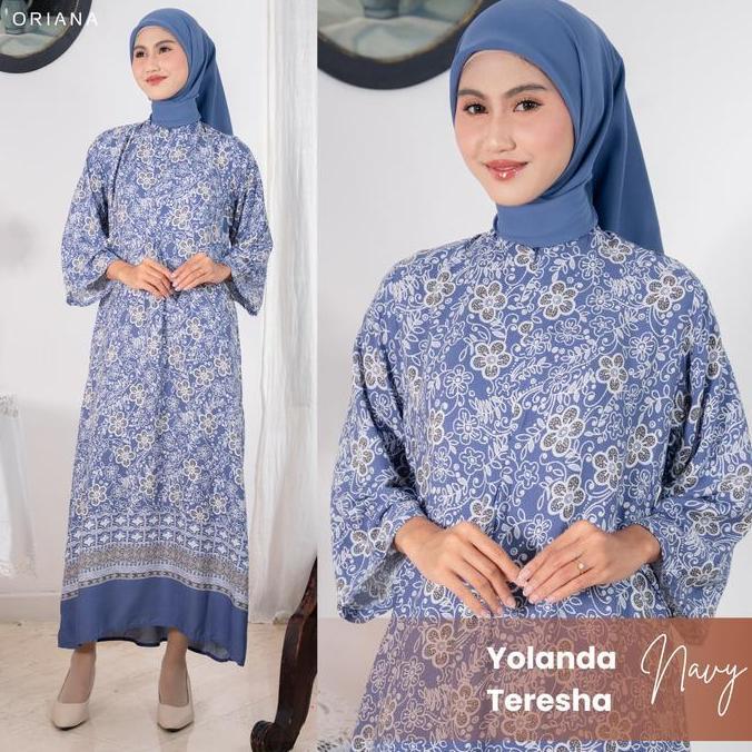 Oriana Dailywear Daster Busui Yolanda Sizing Collection | Daster Lengan Panjang Busui Friendly | Ram