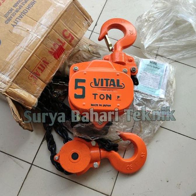 Chain block Vital 5 ton x 3 meter-chain block manual VITAL JAPAN