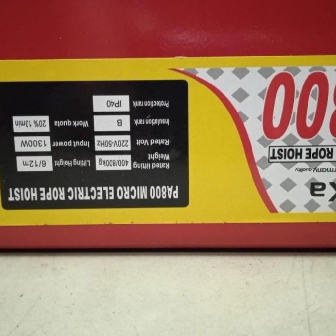 Electric Mini Hoist PA 800 WEKA GERMANY Hoist 800 Kg x 12 Meter