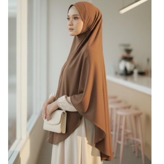 BESTPROMO Khimar Syari Non Pad Hijab Jilbab Bergo jilbab instan murah jumbo syari XXL Terbaru 2025