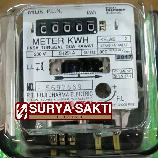 Kwh meter Fuji dharma analog 1p 5(20)A meteran listrik 1 phase