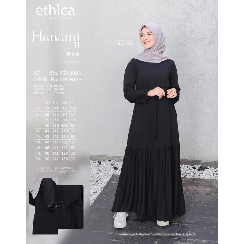 ETHICA HANAMI 11 GAMIS PREMIUM Bahan : Rayon Twill
