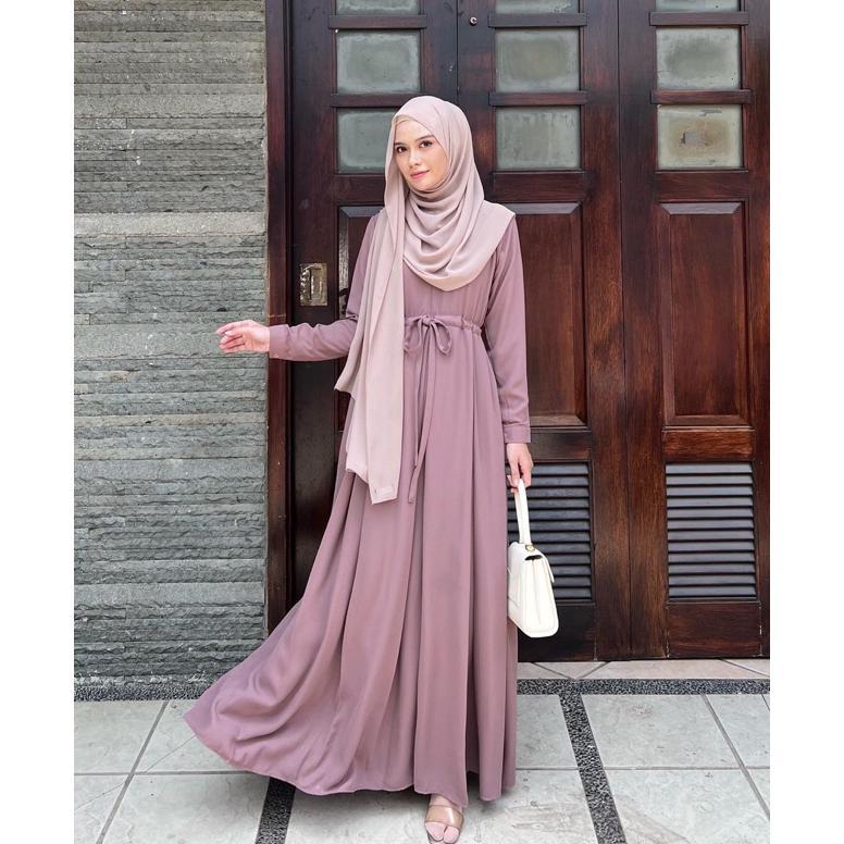 best sale elmiza - rahayu dress bahan premium wollycrepe dress wanita remaja terbaru elegan