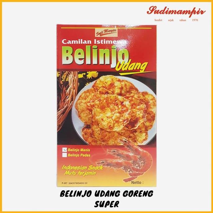 (Allthebest) Emping Belinjo/Blinjo Udang Sudi Mampir |Oleh Oleh Surabaya/Jawa Timur