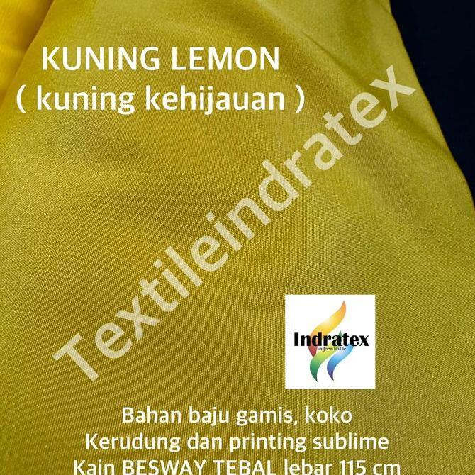 Kapanpun- ( Per 1 Meter ) Bahan Gamis Meteran Kain Besway Bsy Tebal Polyester Premium Lebar 115 Cm M