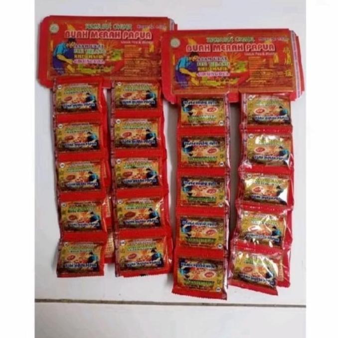 Girlcare- Kapsul Buah Merah Papua 20 Bungkus 1 Renceng 40 Kapsul Jamu Asam Urat Bpom