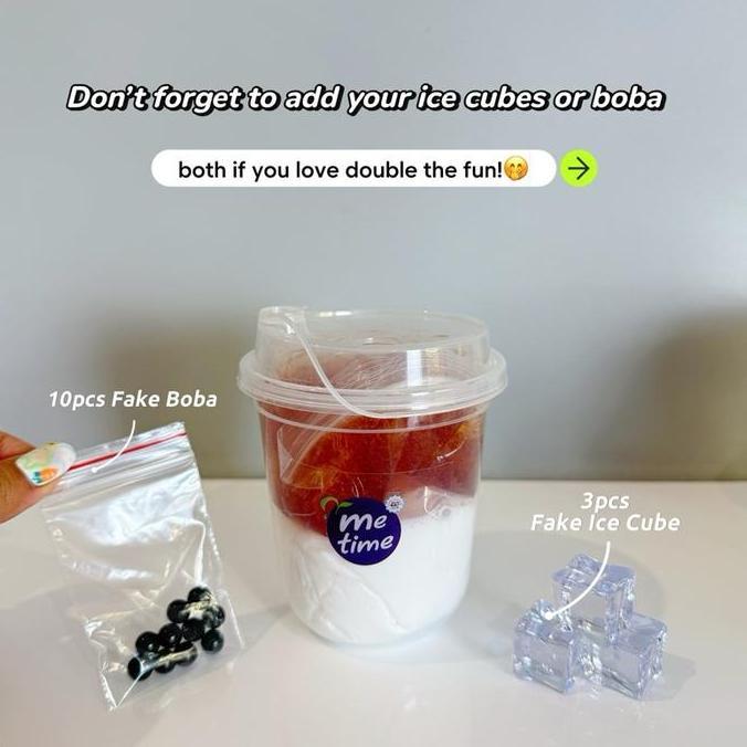 Me Time (Brown Sugar Boba Milk Tea) by Slime Toddler | Mix Slime Tofu 150ml & Slime Jiggly 150ml | S