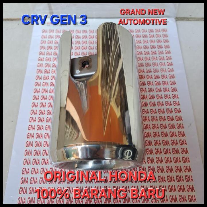 BEST DEAL MUFFLER CUTTER COVER TUTUP BUNTUT UJUNG KNALPOT HONDA CRV GEN 3 GEN3 ORIGINAL 