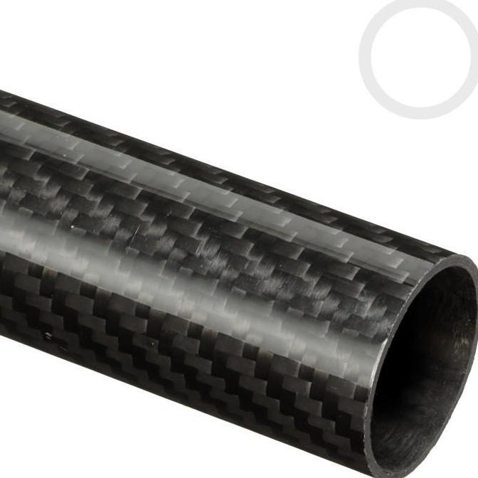 (Allthebest) 1meter Pipa carbon tube karbon tube OD 30mm ID 28mm tebal 1mm 3K GLosy