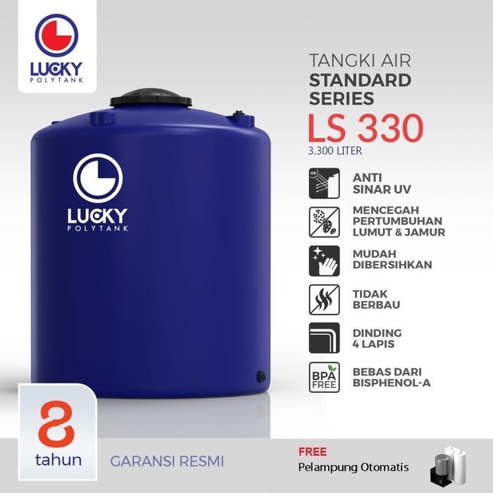 Tangki Air / Tandon / Toren Lucky Polytank 3000 Liter Original Dan Terpercaya