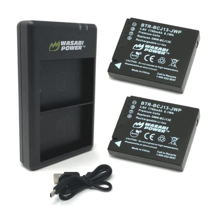 Wasabi Power Battery & Charger For Panasonic Dmw-Bcj13 Bcj13E Baterai Lumix Lx5 Lx55 Lx5K Lx5W Lx7