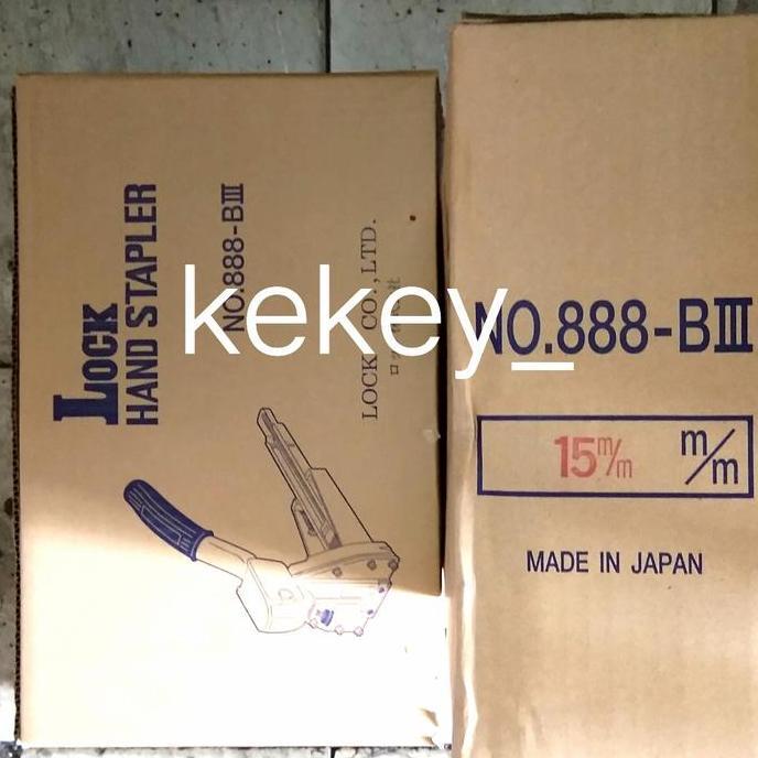 samok275 - lock hand staples 15 mm JAPAN asli /alat steples karton kardus