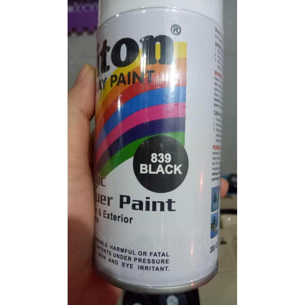 Nexwill- Pilok Pilox Diton Black 839 300Cc Hitam Glossy Kilap