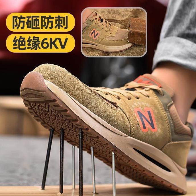 Sepatu Safety Model Sporty Anti Paku dengan Toe Cap Baja dan Sol Anti-Slip - Boots, Kerja terlaris