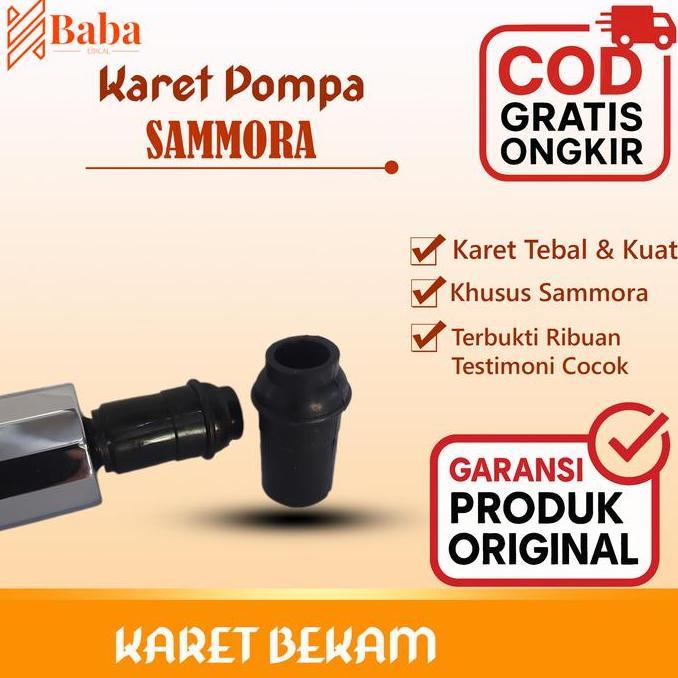 Medclean- Karet Pompa Sammora / Ujung Karet Pompa Vakum Bekam Sammora