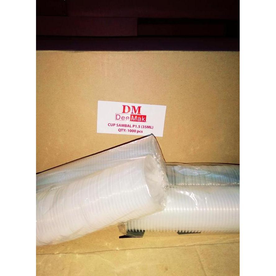 Thinwall Dm Sauce Cup 35 Ml Cup Sambel. Cup Saos Isi 1Set