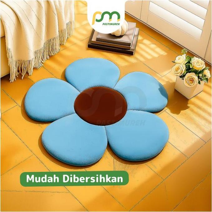 PASTIMUREH | Karpet Bunga Aesthetic / Karpet Lantai Kamar  Bunga / Karpet Mini Bunga Estetik / Karpe