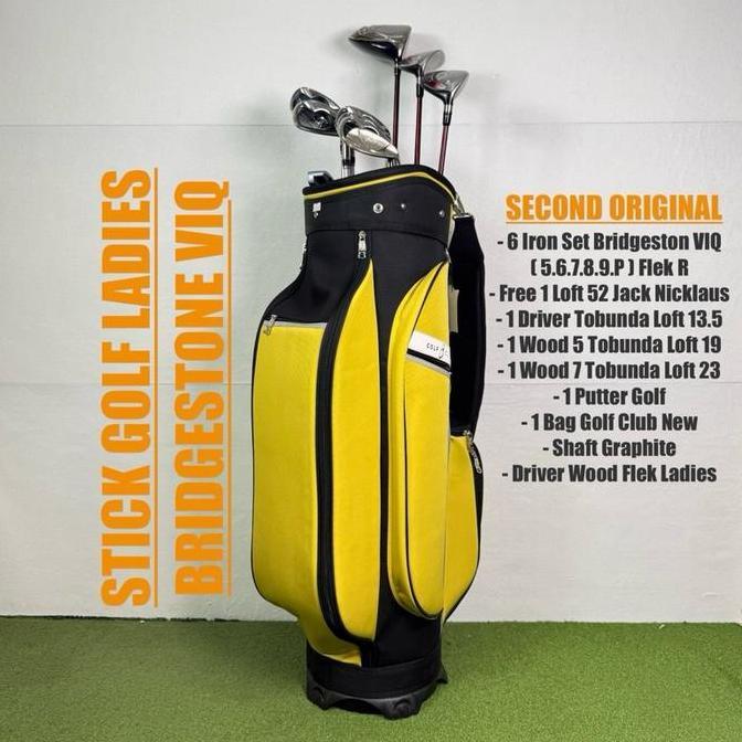 HARGA DISC - Bridgestone Stick Golf Ladies TourStage ViQ Original Fullset Bag Golf 6 Iron Set Graphi