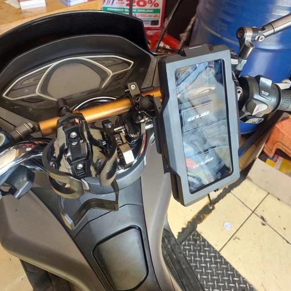 Hemat Phone Holder Gub Plus 17 Ballhead Original - Waterproof Holder Hp Motor