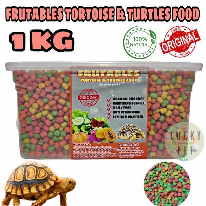 TERMURAH - FRUTABLES makanan pakan pelet kura kura darat sulkata sulcata tortoise