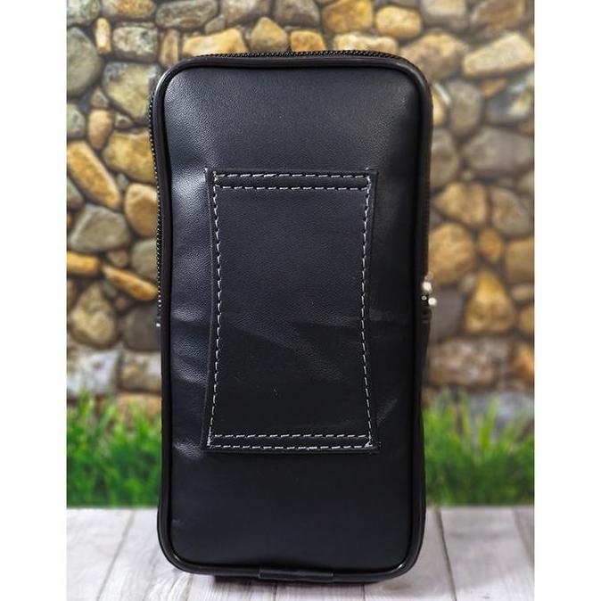 DY32 - DOMPET HP PINGGANG PRIA 2 SLOT  7'' & 7 inch / DOMPET HP PRIA KULIT SINTETIS / SARUNG HP