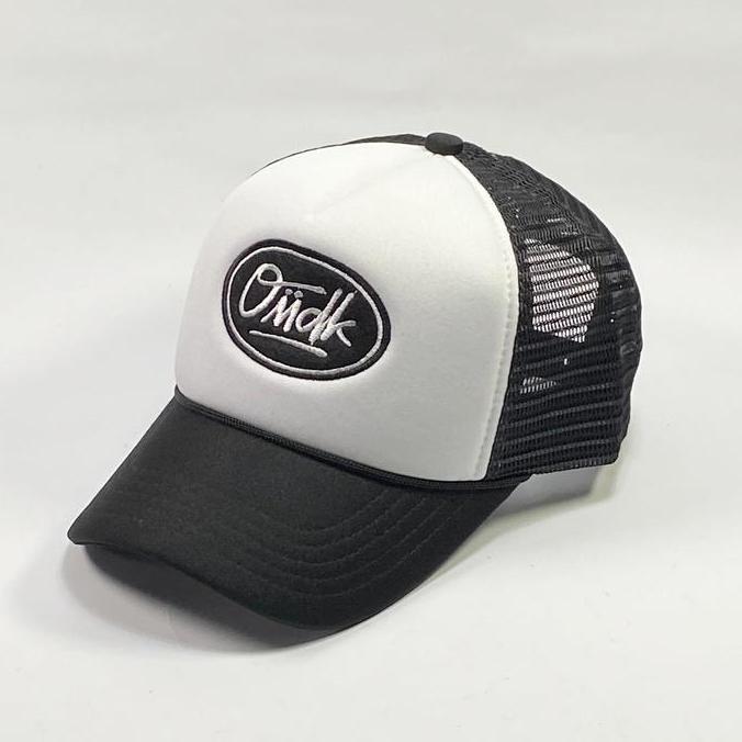 DF250 - Trucker Hat Omidoki Topi Jaring Pria Distro Original Hitam Putih Cap topi pancoat