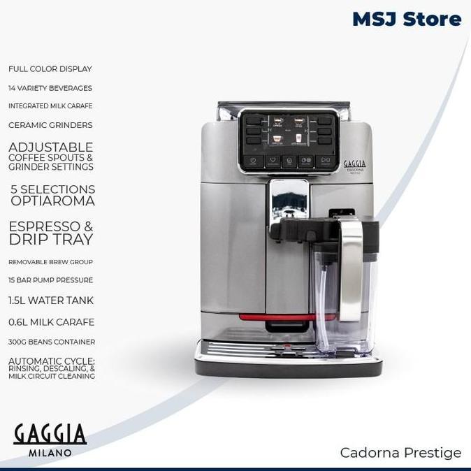 Gaggia Cadorna Prestige Automatic Espresso Machine/Mesin Kopi Otomatis