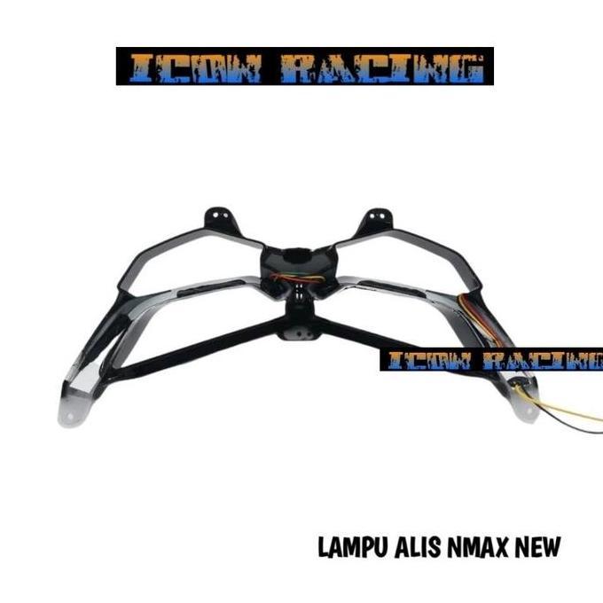 MAZANAC Lampu Alis Nmax New Plus Frame Nmax New Lampu Alis Depan Nmax New 2020 2021 2022 Lampu Led A