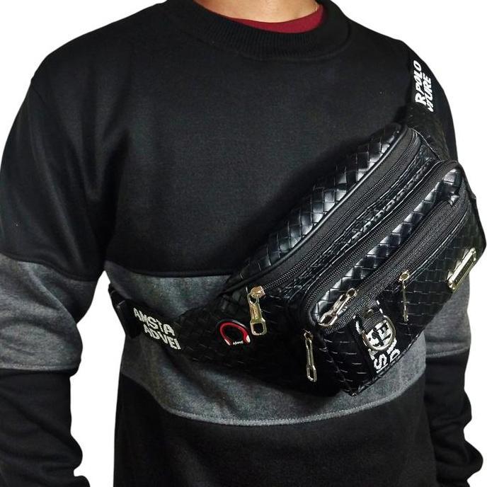 DV361 - Polo Amstar Tas Selempang Tas Pinggang Pria Wanita Unisex Waistbag RDP Urban City Slingbag M