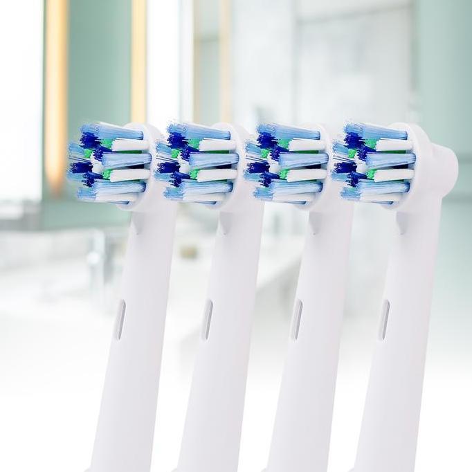 RELAXYSHOPID Pengganti Kepala Sikat Gigi Elektrik Oral-B 4 PCS